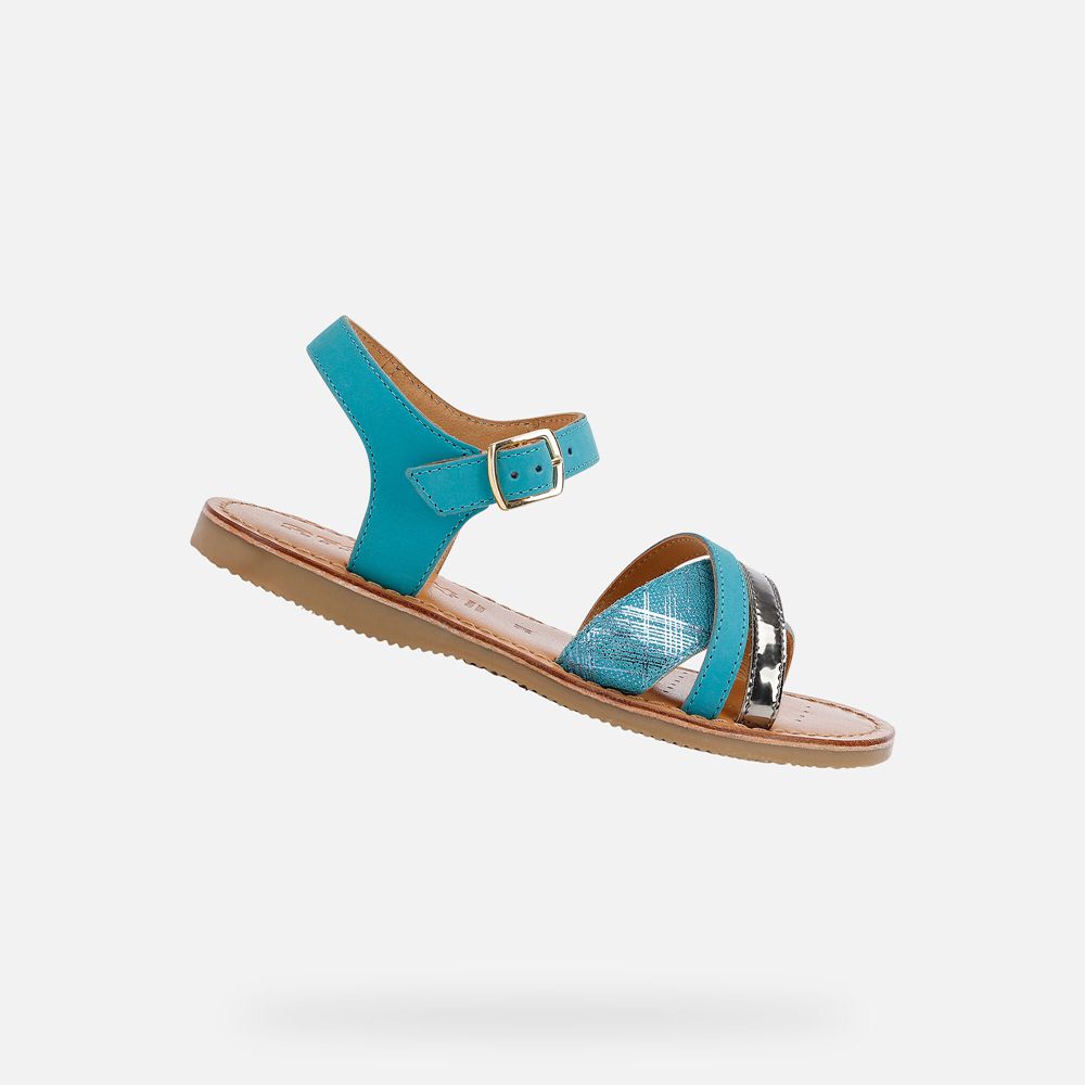 Sandales Geox Eolie - Turquoise - Fille 974536-SOC